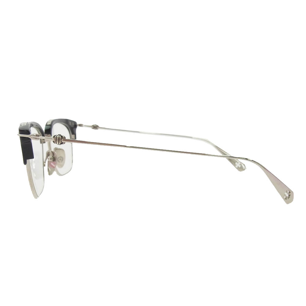 CHROME HEARTS クロムハーツ（原本無） SLUNTRADICTION クロスボール サングラス 眼鏡 ブラック系【美品】【中古】