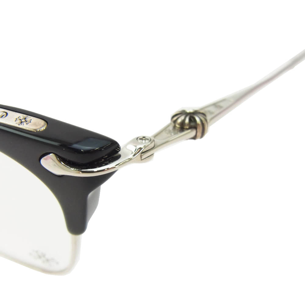 CHROME HEARTS クロムハーツ（原本無） SLUNTRADICTION クロスボール サングラス 眼鏡 ブラック系【美品】【中古】