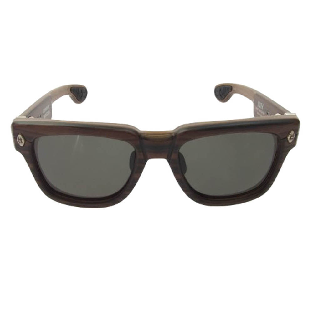 CHROME HEARTS クロムハーツ（原本無） LILITH ステンシルウッドフレーム サングラス 眼鏡 ブラウン系 56□18-144【美品】【中古】