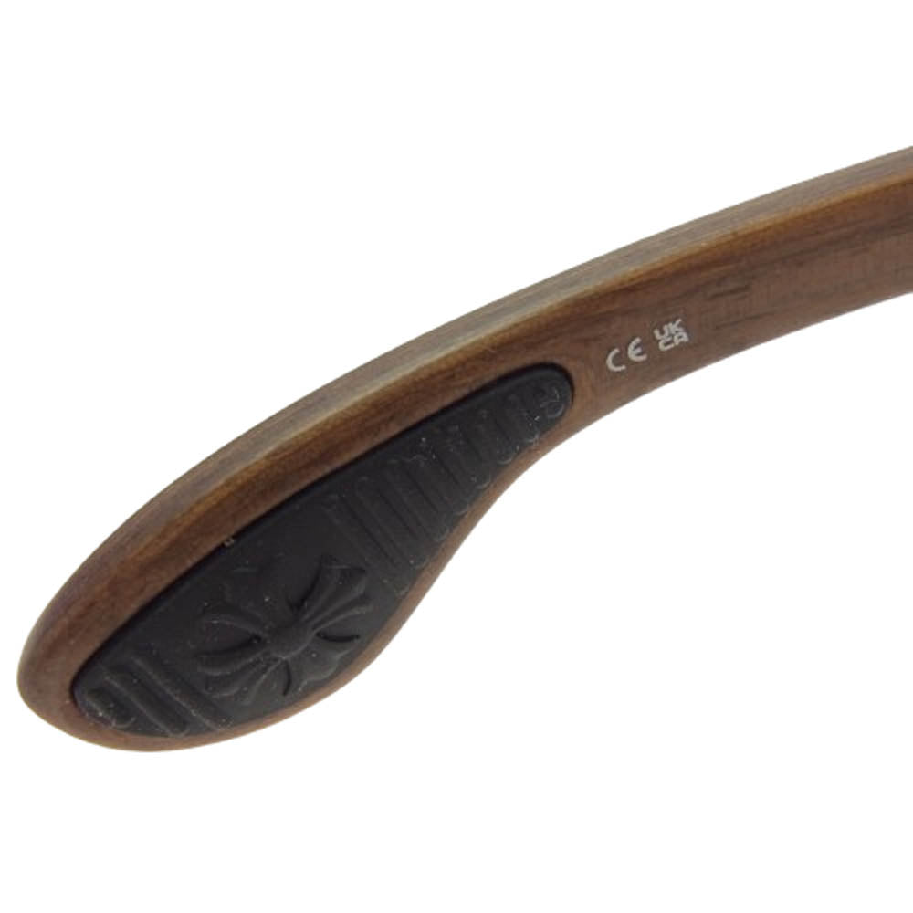 CHROME HEARTS クロムハーツ（原本無） LILITH ステンシルウッドフレーム サングラス 眼鏡 ブラウン系 56□18-144【美品】【中古】