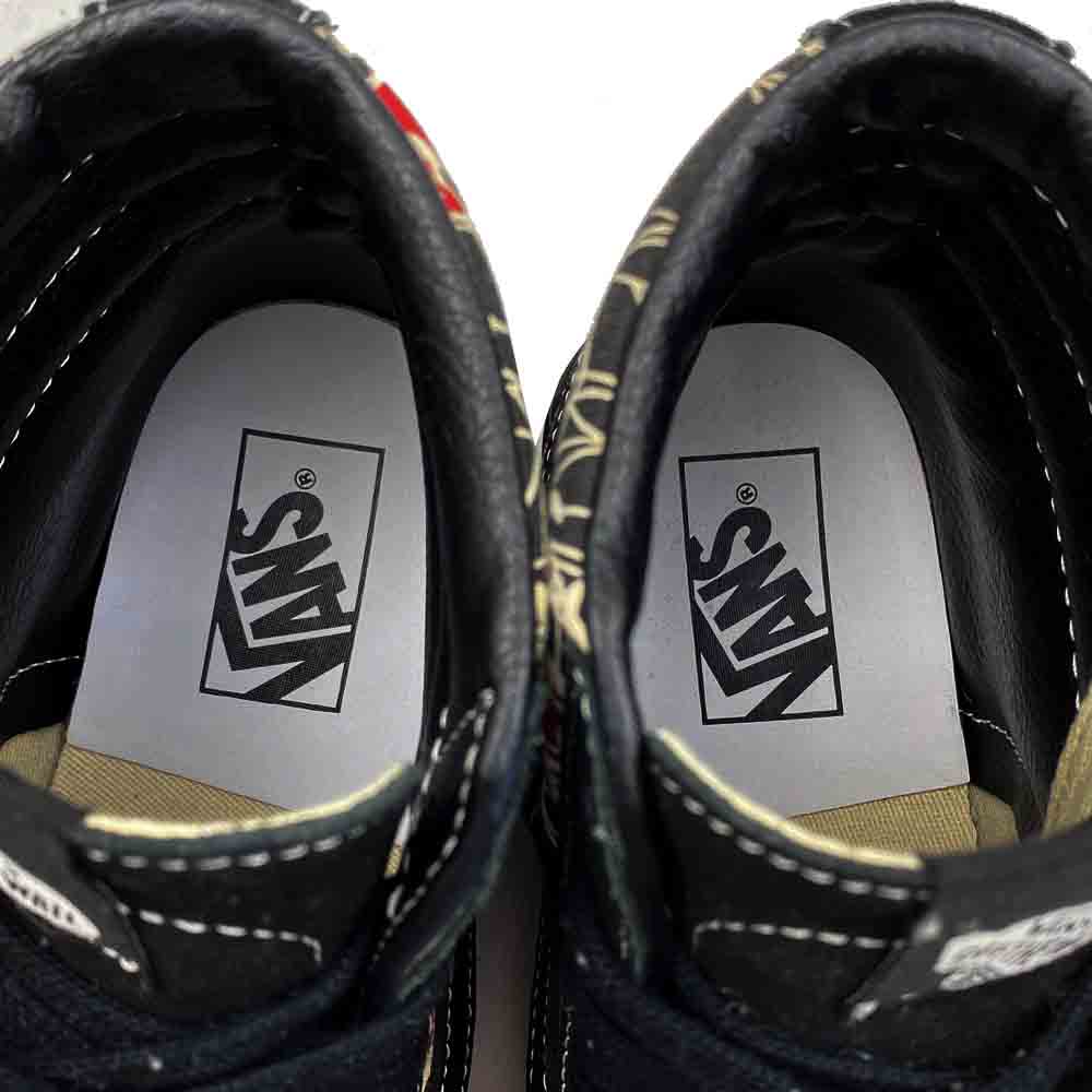 VANS バンズ 721278 SK8-HI 38DX スカルスパイダー スケハイ スケート ハイカット スニーカー ブラック系 24.5cm【中古】