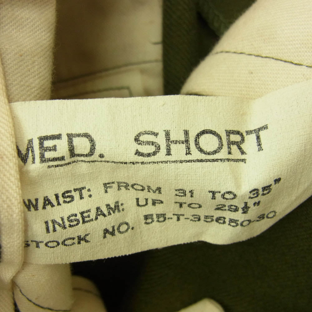ユーエスアーミー 55-T-35650-30 Vintage WOOL TROUSERS m-51 ヴィンテージ ウールフィールド トラウザー パンツ カーキ系【中古】