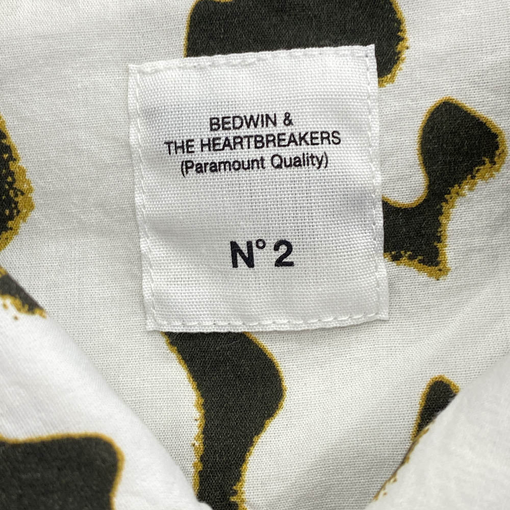 BEDWIN & THE HEARTBREAKERS ベドウィンアンドザハートブレイカーズ 不眠遊戯ライオン 総柄 オープンカラー レーヨン 半袖 シャツ マルチカラー系【中古】