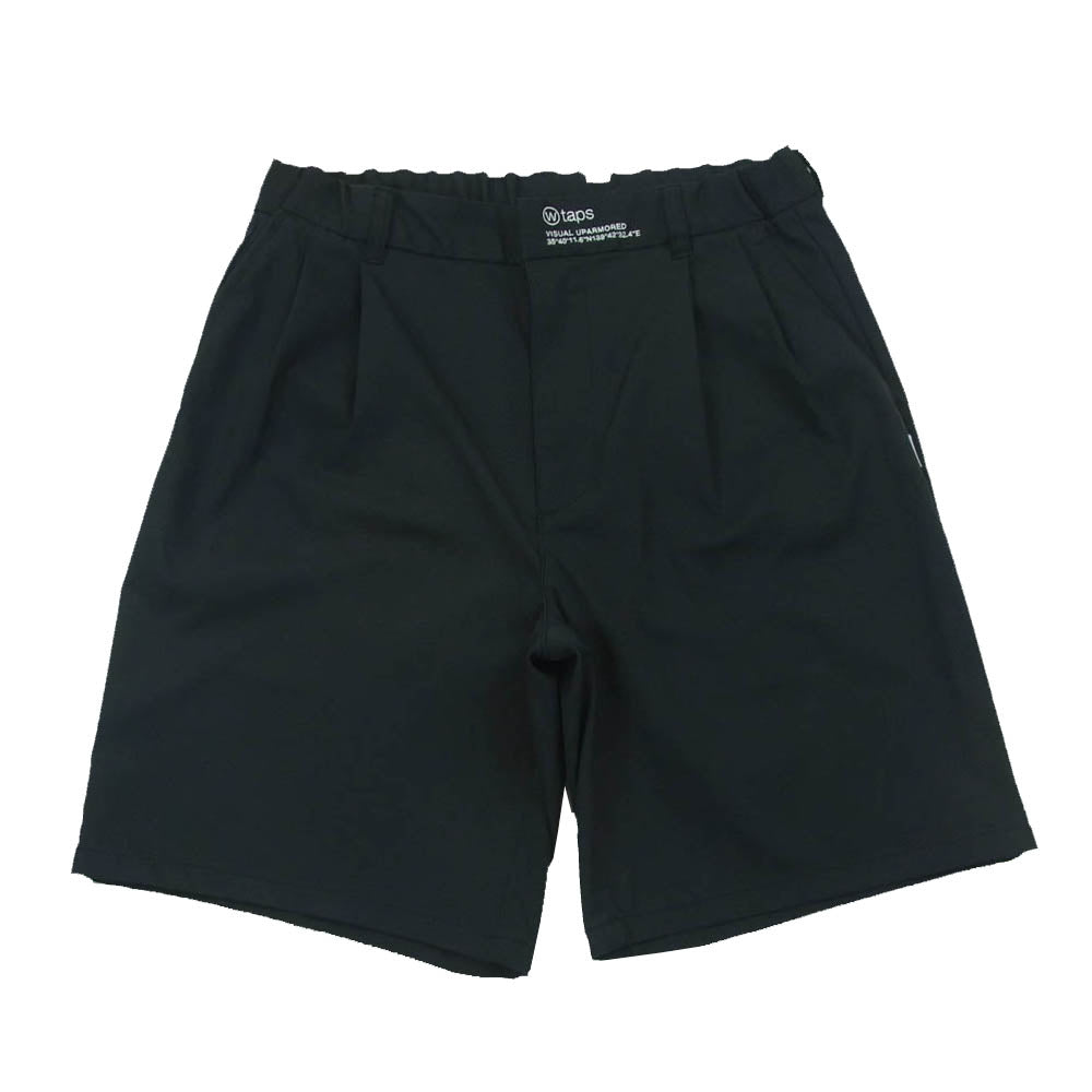WTAPS ダブルタップス 23SS 231TQDT-PTM04 Trds2301 Shorts Poly Twill Dot Sight ロゴ刺繍 ショーツ ハーフ ショート パンツ ブラック系 01【中古】