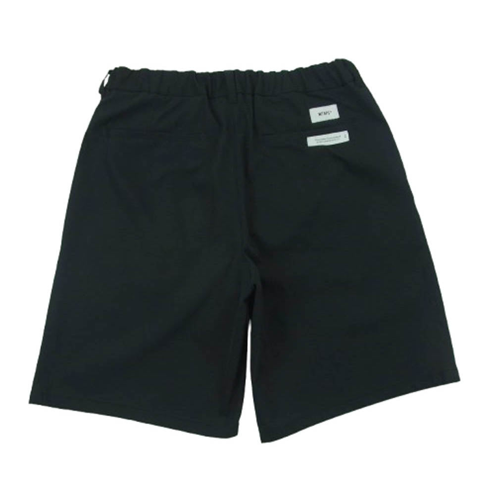 WTAPS ダブルタップス 23SS 231TQDT-PTM04 Trds2301 Shorts Poly Twill Dot Sight ロゴ刺繍 ショーツ ハーフ ショート パンツ ブラック系 01【中古】