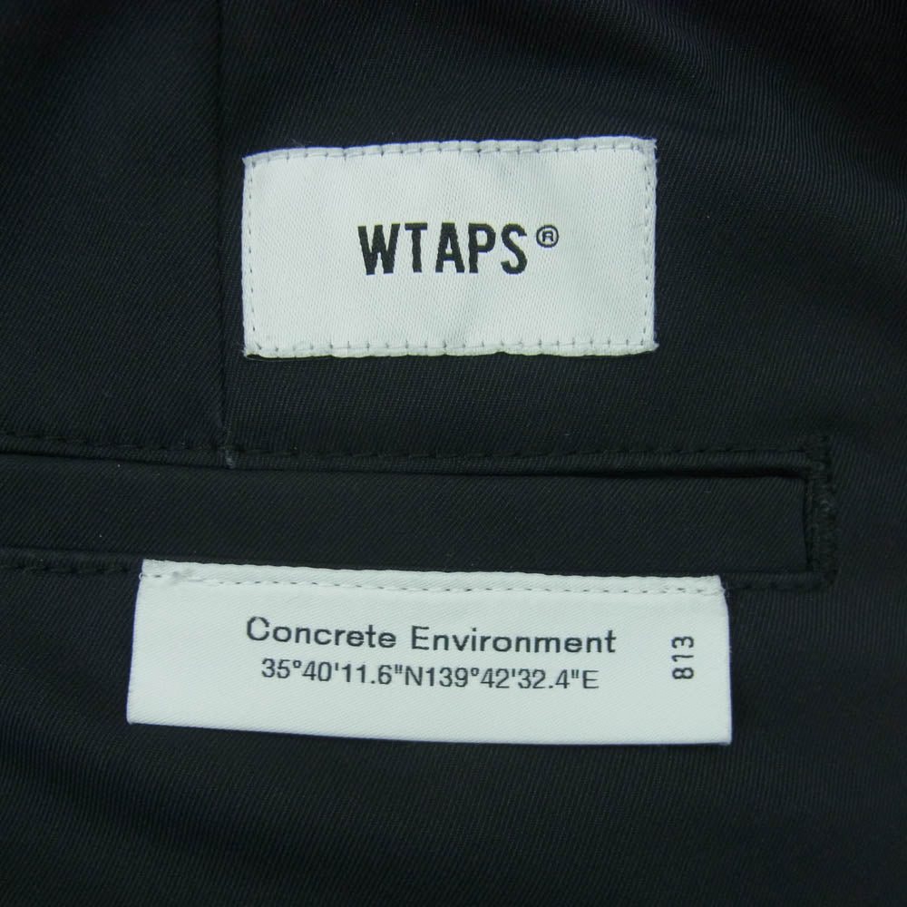 WTAPS ダブルタップス 23SS 231TQDT-PTM04 Trds2301 Shorts Poly Twill Dot Sight ロゴ刺繍 ショーツ ハーフ ショート パンツ ブラック系 01【中古】