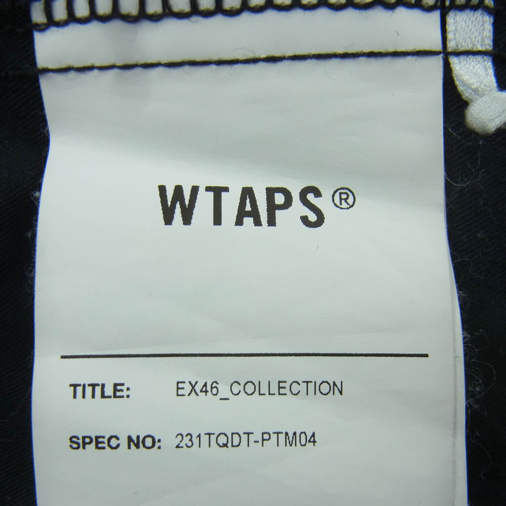 WTAPS ダブルタップス 23SS 231TQDT-PTM04 Trds2301 Shorts Poly Twill Dot Sight ロゴ刺繍 ショーツ ハーフ ショート パンツ ブラック系 01【中古】