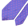 CELINE セリーヌ シルク100％トリオンフ柄 ネクタイ パープル系【中古】