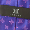 CELINE セリーヌ シルク100％トリオンフ柄 ネクタイ パープル系【中古】