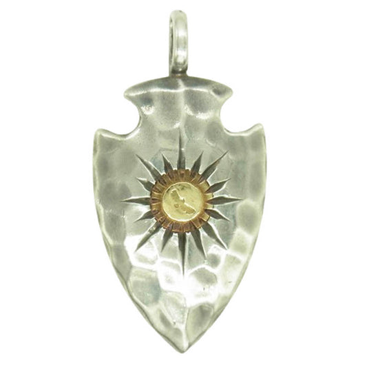 TADY&KING タディアンドキング K18 イーグルメタル 矢尻 大サイズ ペンダント トップ シルバー系 ゴールド系【中古】