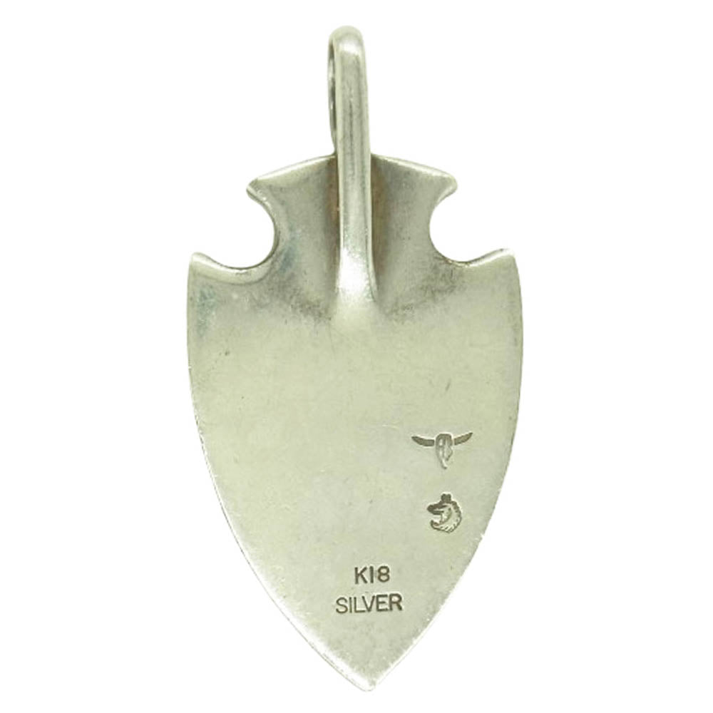 TADY&KING タディアンドキング K18 イーグルメタル 矢尻 大サイズ ペンダント トップ シルバー系 ゴールド系【中古】
