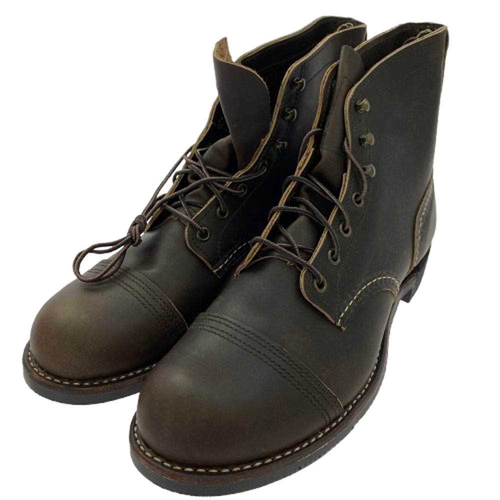 RED WING レッドウィング Iron Ranger EBONY アイアン レンジャー ボニーハーネス ブーツ ブラウン系 US10D【中古】