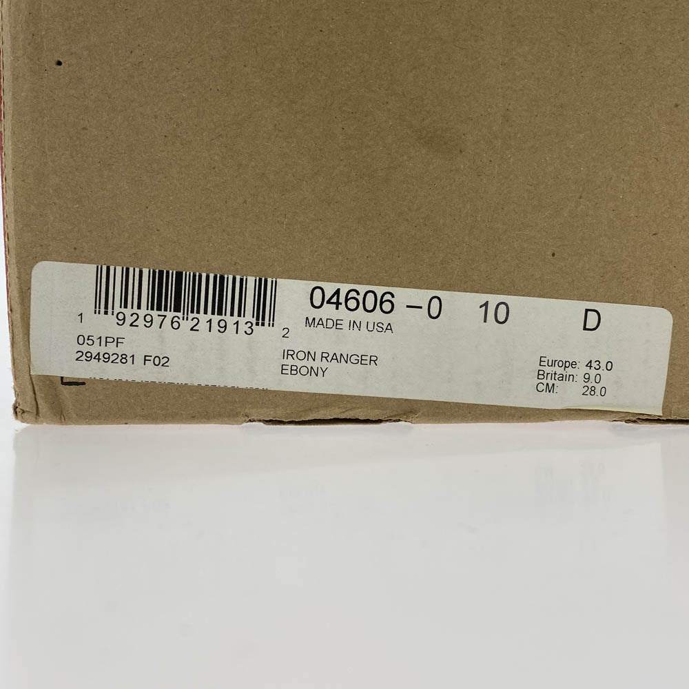 RED WING レッドウィング Iron Ranger EBONY アイアン レンジャー ボニーハーネス ブーツ ブラウン系 US10D【中古】