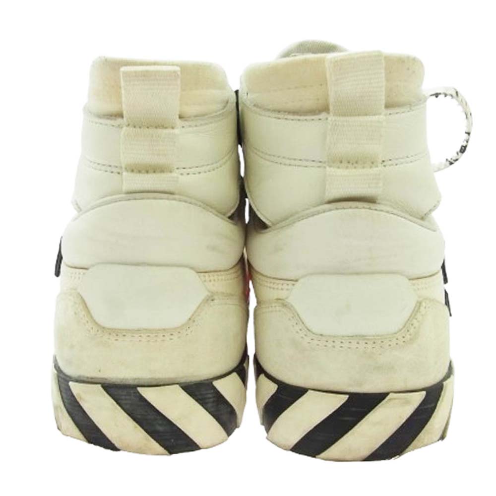 OFF-WHITE オフホワイト OMIA225F21LEA0010110 HIGH TOP VULCANIZED SNEAKERS ホワイト系 43【中古】