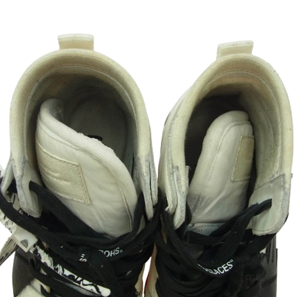OFF-WHITE オフホワイト OMIA225F21LEA0010110 HIGH TOP VULCANIZED SNEAKERS ホワイト系 43【中古】