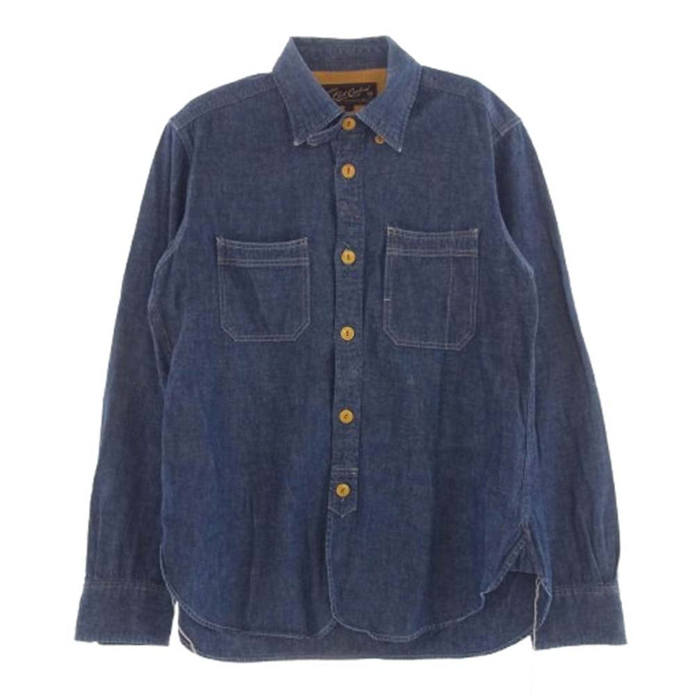 LOST CONTROL ロストコントロール シャンブレー ワーク シャツ インディゴブルー系 1【中古】