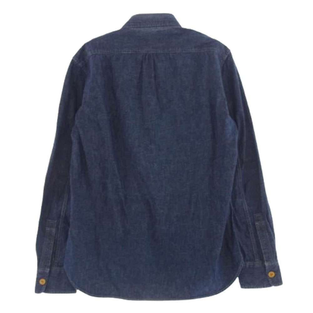 LOST CONTROL ロストコントロール シャンブレー ワーク シャツ インディゴブルー系 1【中古】