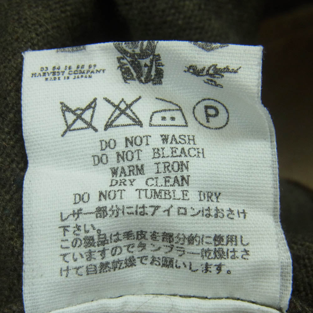 LOST CONTROL ロストコントロール L15A3-3024 オフィサーズ トラウザーズ ウール パンツ カーキ系 グリーン系 2【中古】