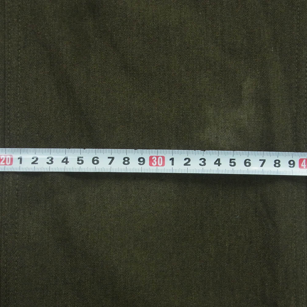 LOST CONTROL ロストコントロール L15A3-3024 オフィサーズ トラウザーズ ウール パンツ カーキ系 グリーン系 2【中古】