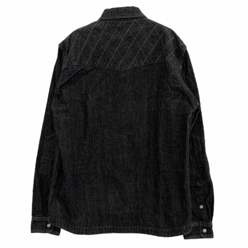GERUGA ゲルガ GR-S-91 QUILTING HEAVY WESTERN SHIRTS キルト デニム ウエスタン シャツ ブラック系 2【中古】