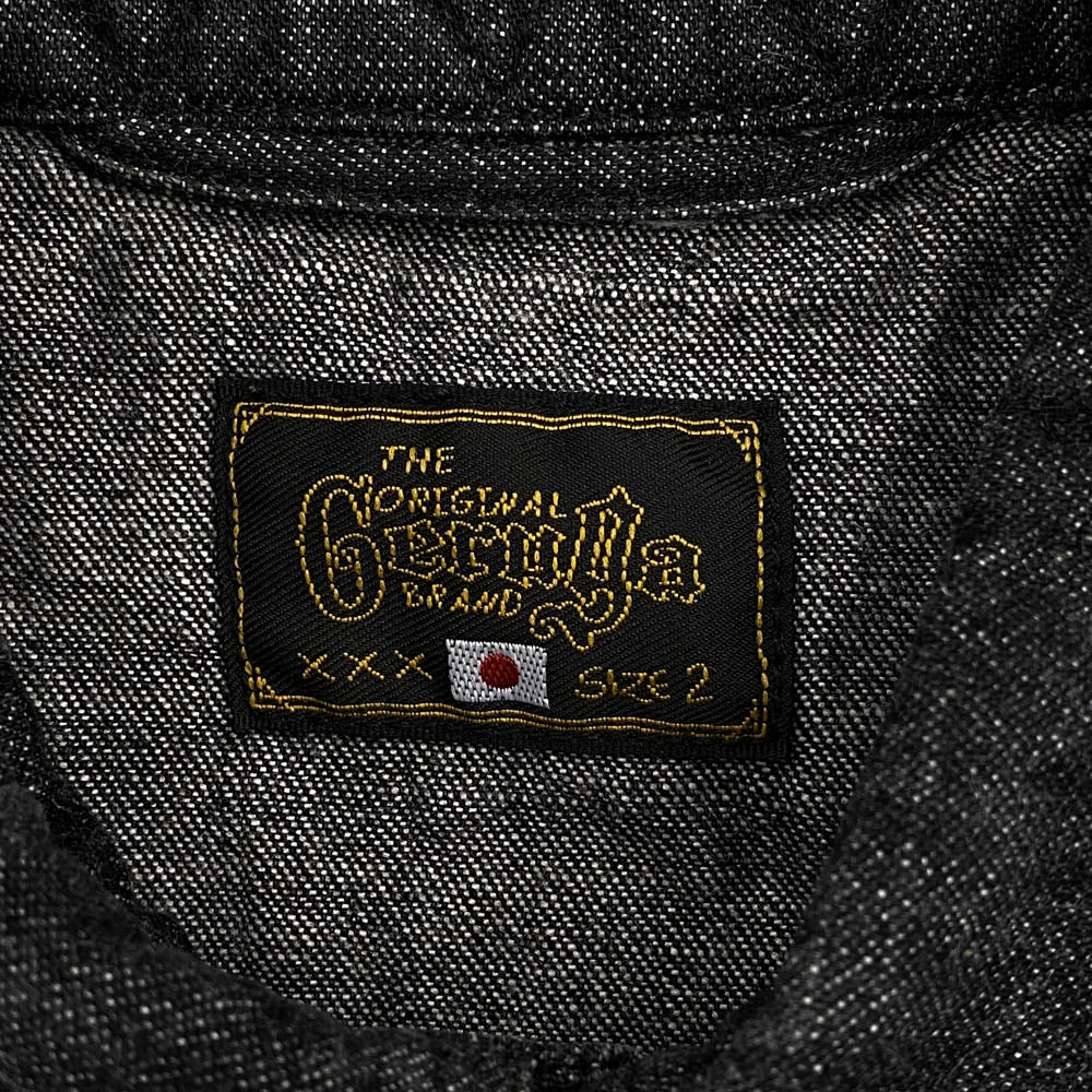 GERUGA ゲルガ GR-S-91 QUILTING HEAVY WESTERN SHIRTS キルト デニム ウエスタン シャツ ブラック系 2【中古】