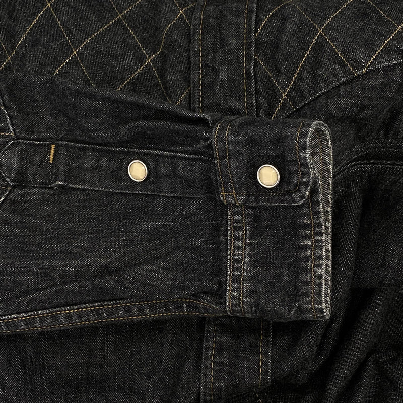 未使用 GERUGA ゲルガ QUILTING HEAVY WESTERN SHIRTS 長袖デニムシャツ GR-S-91 ブラック 黒 3 タグ付き 20012212 2025年最新GERUGA ゲルガの人気アイテム - メルカリ