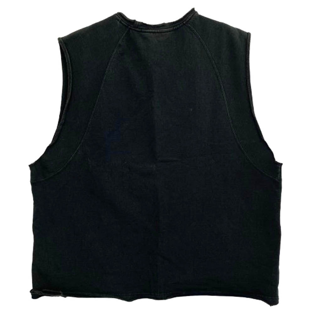 ANCELLM アンセルム ANC-CT86 SLEEVELESS AGING T-SHIRT BLACK ノースリーブ スウェット ベスト ブラック系 2【中古】