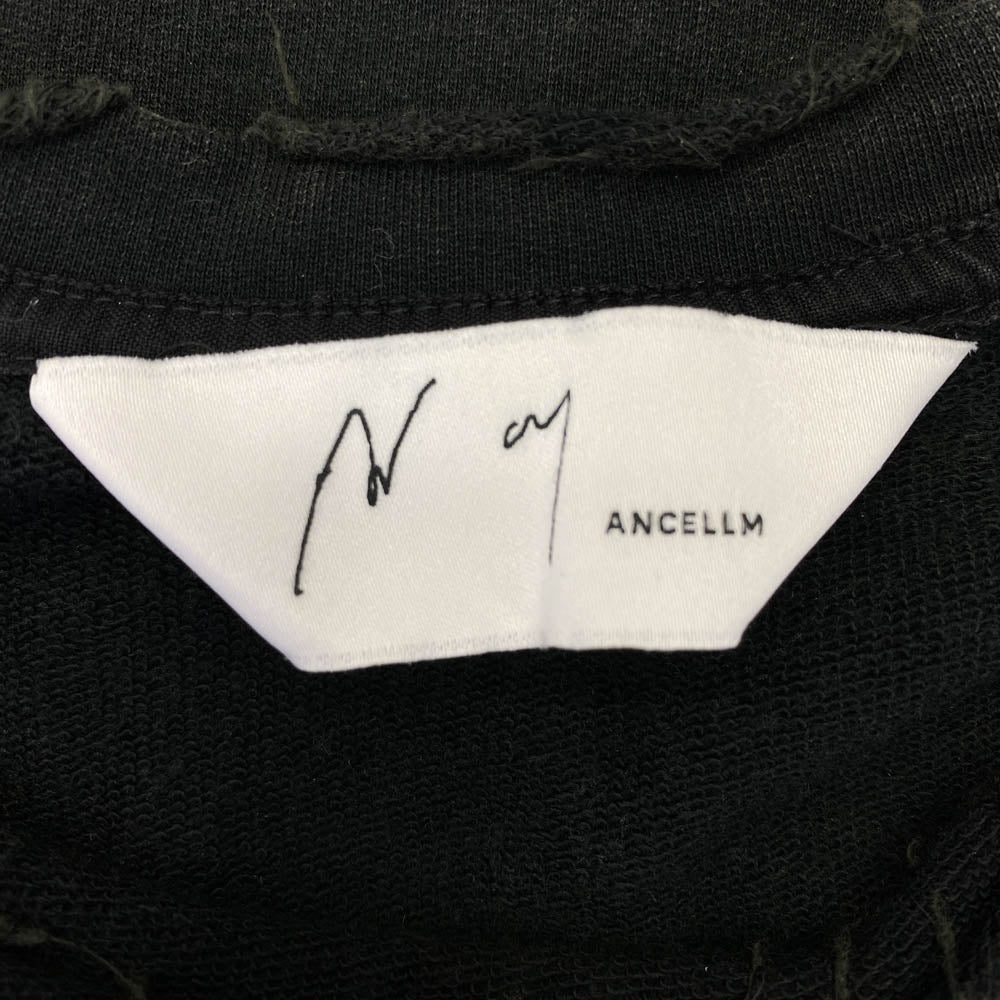 ANCELLM アンセルム ANC-CT86 SLEEVELESS AGING T-SHIRT BLACK ノースリーブ スウェット ベスト ブラック系 2【中古】