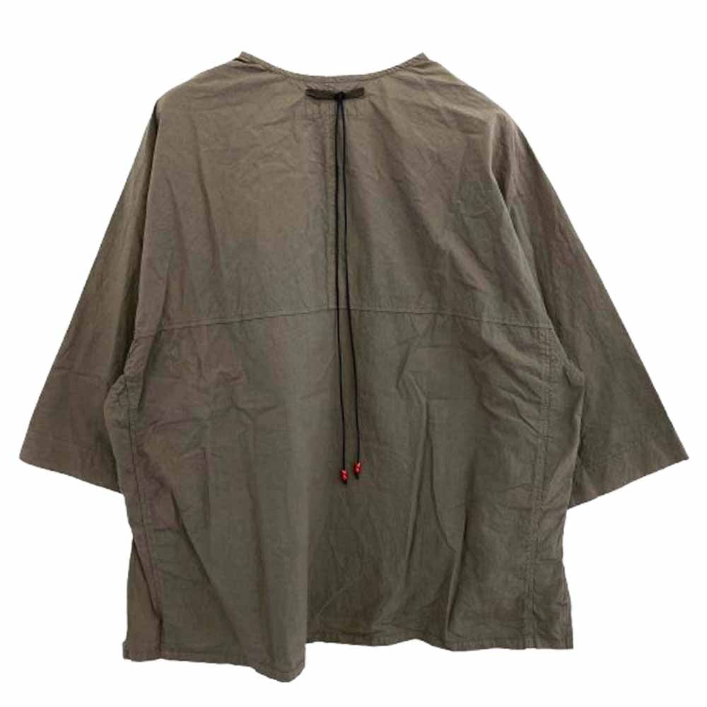 ANCELLM アンセルム ANC-SH20 DYED SKIPPER SS SHIRT スキッパー 半袖 シャツ ブラウン系 2【中古】