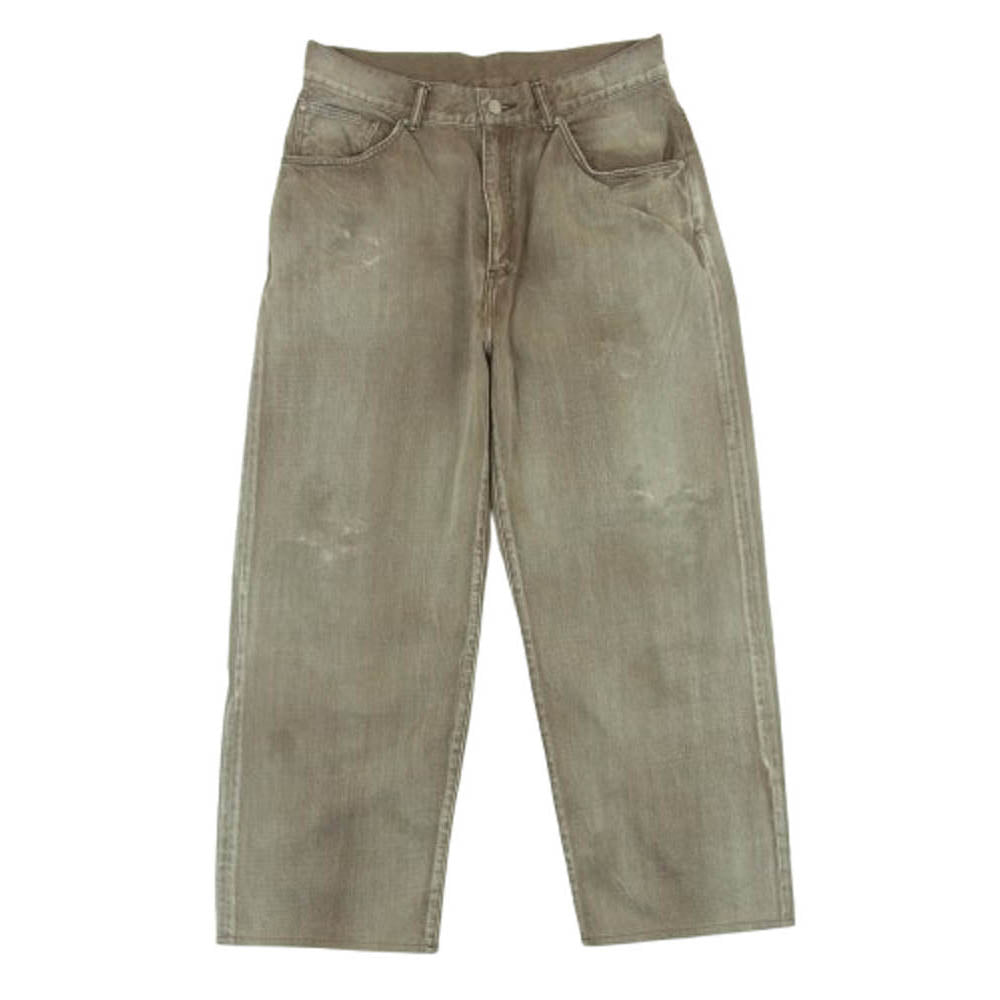 ANCELLM アンセルム 24AW ANC-PT57-B P/TAPERED 5P DENIM PANTS テーパード デニム パンツ グレイッシュブラウン系 2【中古】