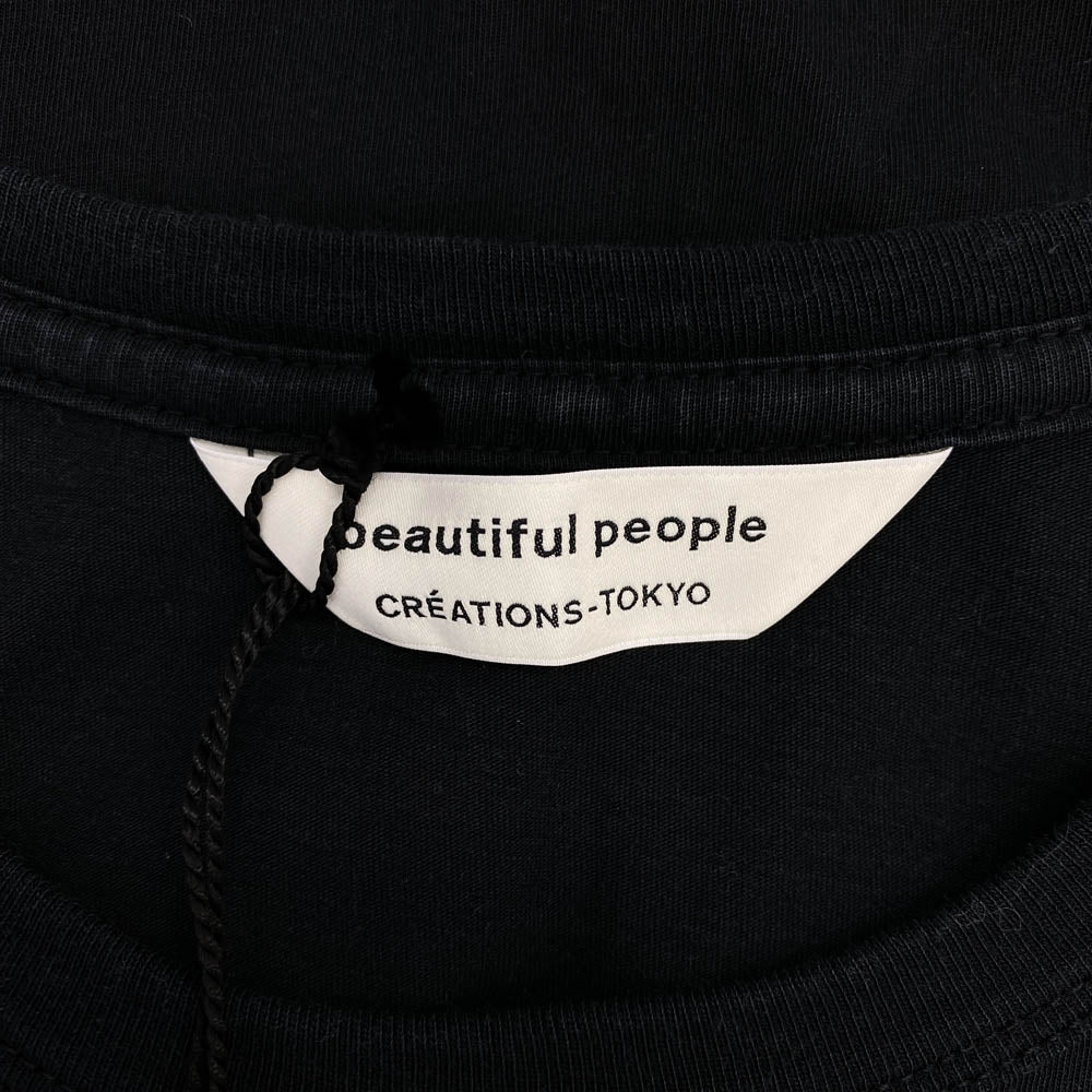 beautiful people ビューティフルピープル charity covid-19 kids Tshirt チャリティー 半袖 Tシャツ ブラック系 150【中古】