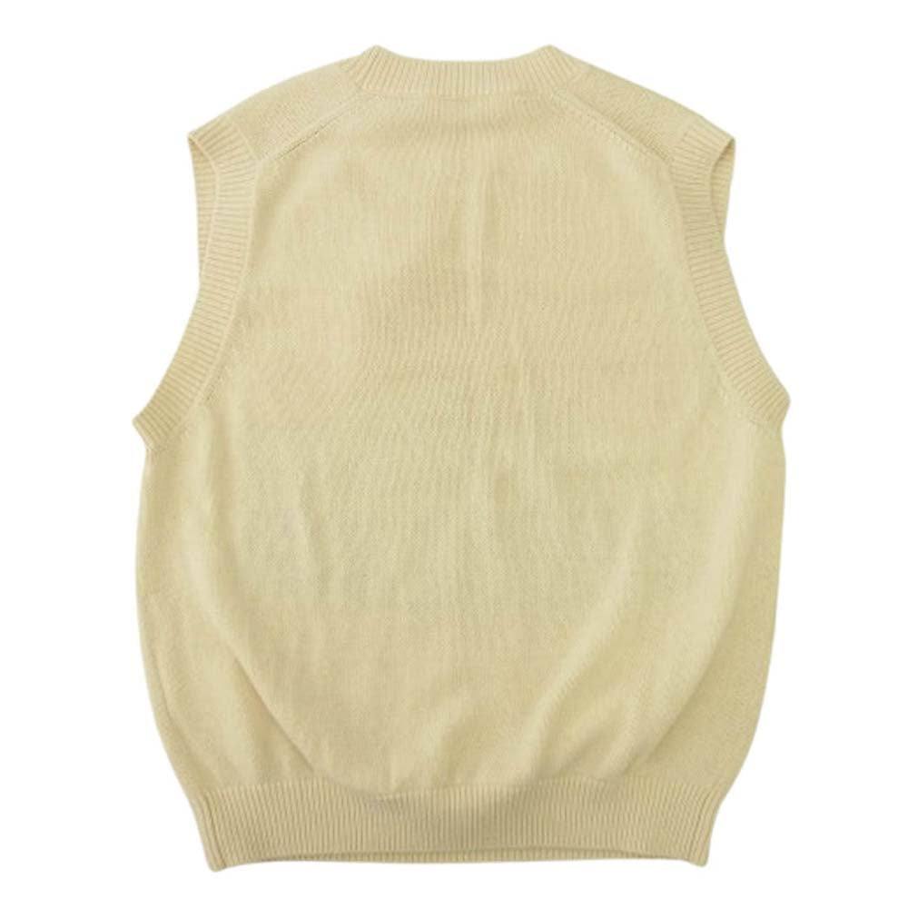 beautiful people ビューティフルピープル 7225210412 THE/a rock knit PO The Flaming Lips ノースリーブ ニット ベスト マルチカラー系 ベージュ系 150【中古】