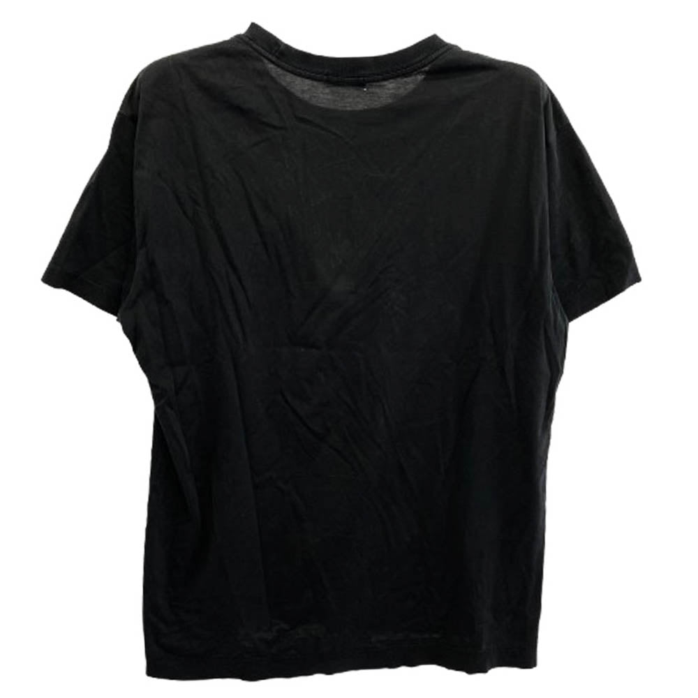 CELINE セリーヌ Triomphe Logo T-Shirts HOMME オム 日本製 トリオンフ刺繍 半袖 Tシャツ ブラック系 M【中古】