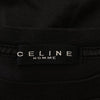 CELINE セリーヌ Triomphe Logo T-Shirts HOMME オム 日本製 トリオンフ刺繍 半袖 Tシャツ ブラック系 M【中古】