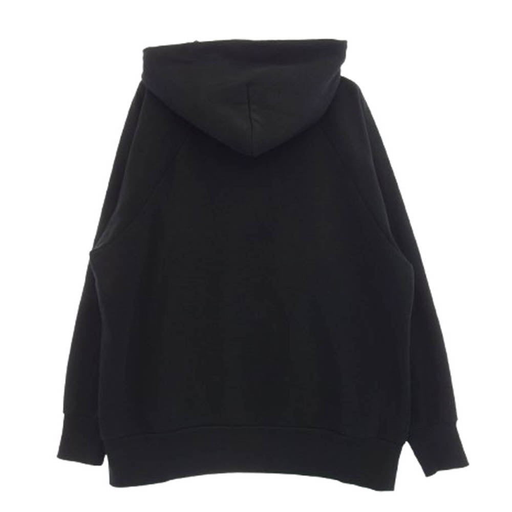 DESCENDANT ディセンダント PE HOODED SWEATSHIRT クジラ刺繍 プルオーバーパーカー ブラック系 2【中古】