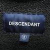 DESCENDANT ディセンダント PE HOODED SWEATSHIRT クジラ刺繍 プルオーバーパーカー ブラック系 2【中古】