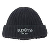 Supreme シュプリーム 23AW Classic Logo Chunky Ribbed Beanie クラシック ロゴ チャンキー リブ ビーニー ニットキャップ ブラック系【中古】
