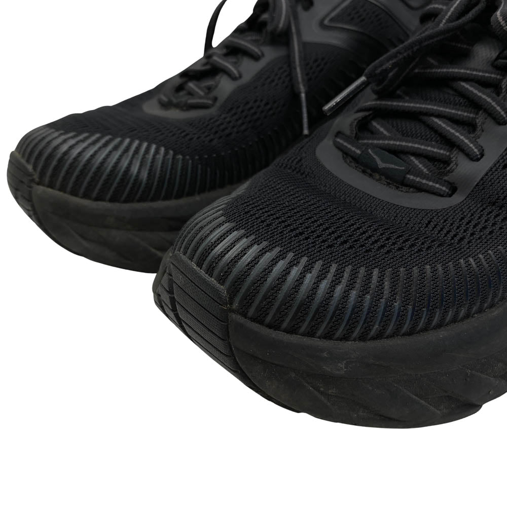 HOKA ONE ONE ホカ オネオネ 1110518 BBLC Bondi 7 Black ボンダイ ローカットスニーカー ランニングシューズ ブラック系 ブラック系 27cm【中古】