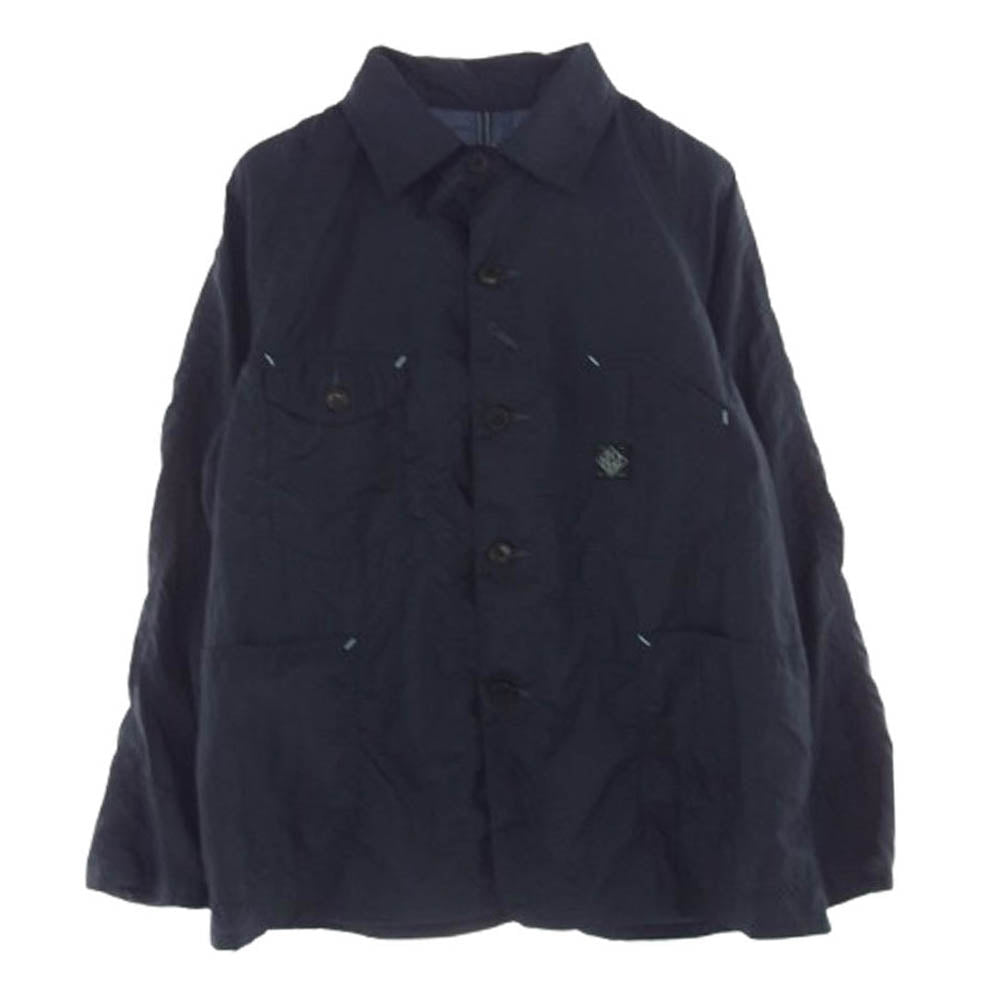 POST OVERALLS ポストオーバーオールズ 1102-CTN Engineers Jacket nylon taffeta ナイロン タフタ エンジニアーズ ジャケット ネイビー系 M【美品】【中古】