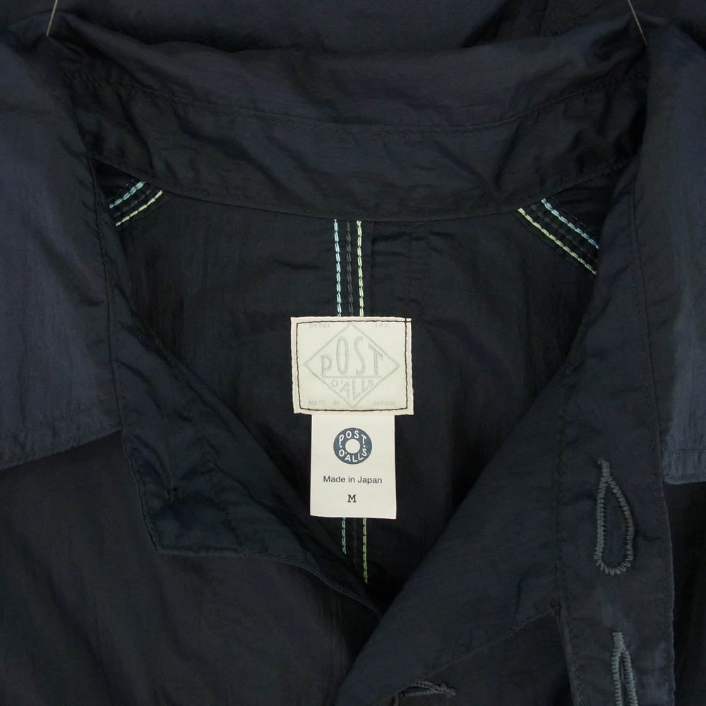 POST OVERALLS ポストオーバーオールズ 1102-CTN Engineers Jacket nylon taffeta ナイロン タフタ エンジニアーズ ジャケット ネイビー系 M【美品】【中古】
