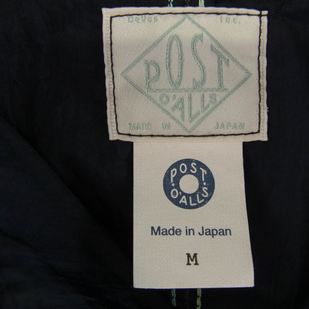 POST OVERALLS ポストオーバーオールズ 1102-CTN Engineers Jacket nylon taffeta ナイロン タフタ エンジニアーズ ジャケット ネイビー系 M【美品】【中古】