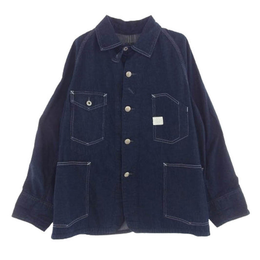POST OVERALLS ポストオーバーオールズ 1102-8DI Engineers Jacket エンジニアーズ カバーオール デニム ジャケット インディゴブルー系 M【美品】【中古】