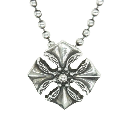 LONE ONES ロンワンズ アイアンレイヴン クロス ペンダントトップ メイティングフライト フック ボールチェーン ネックレス シルバー系【中古】