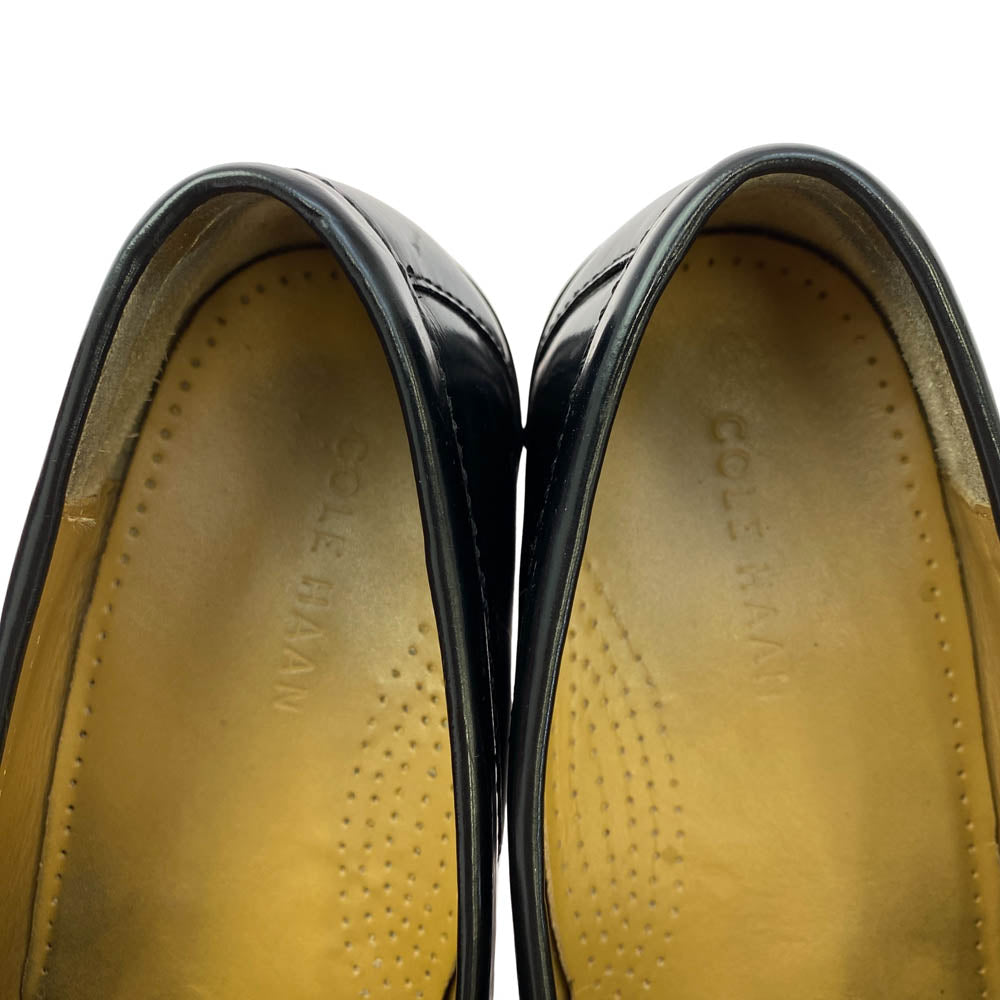 COLE HAAN コールハーン 3506 PINCH TASSEL ピンチ タッセル ローファー ブラック系 8 1/2【中古】