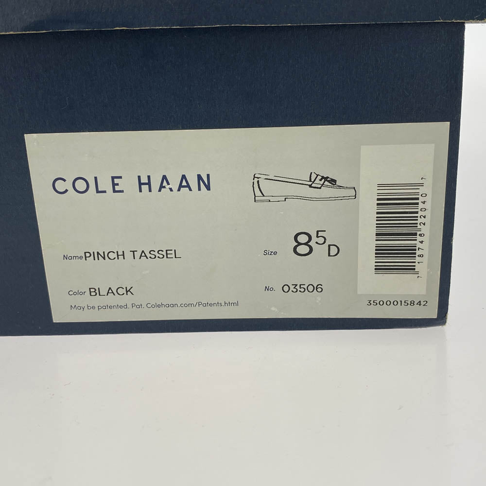 COLE HAAN コールハーン 3506 PINCH TASSEL ピンチ タッセル ローファー ブラック系 8 1/2【中古】