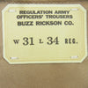 Buzz Rickson's バズリクソンズ M43035 EARLY MILITARY CHINOS 1945 MODEL ミリタリー チノ パンツ ベージュ系 01 W31 L34【新古品】【未使用】【中古】