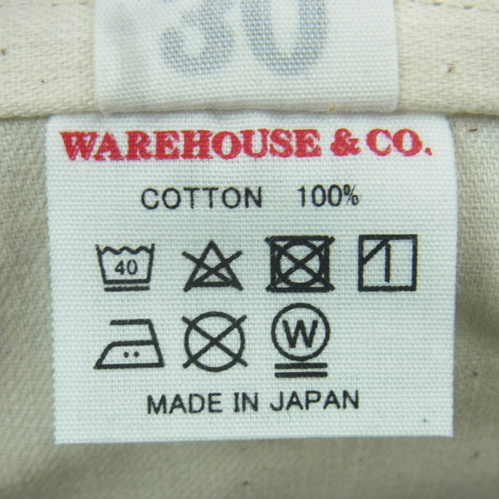WAREHOUSE ウエアハウス Lot 1234 1920s FREE LAND WAIST OVERALL ヒッコリー ストライプ ワーク パンツ インディゴブルー系 ホワイト系 30【新古品】【未使用】【中古】