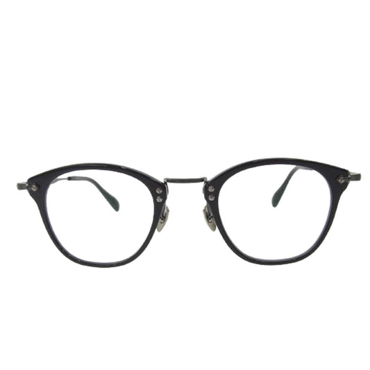 ディグナクラシック 980 ェリントンシェイプ コンビネーションフレーム メガネ 眼鏡 アイウェア ブラック系【極上美品】【中古】