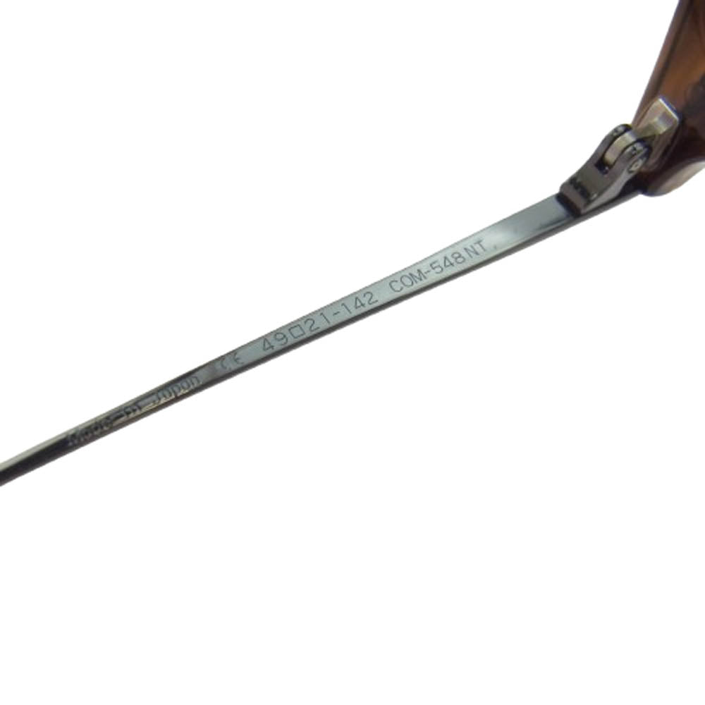 BJ CLASSIC BJ クラシック COM-548NT コンビネーションフレーム メガネ 眼鏡 アイウェア ブラウン系【極上美品】【中古】