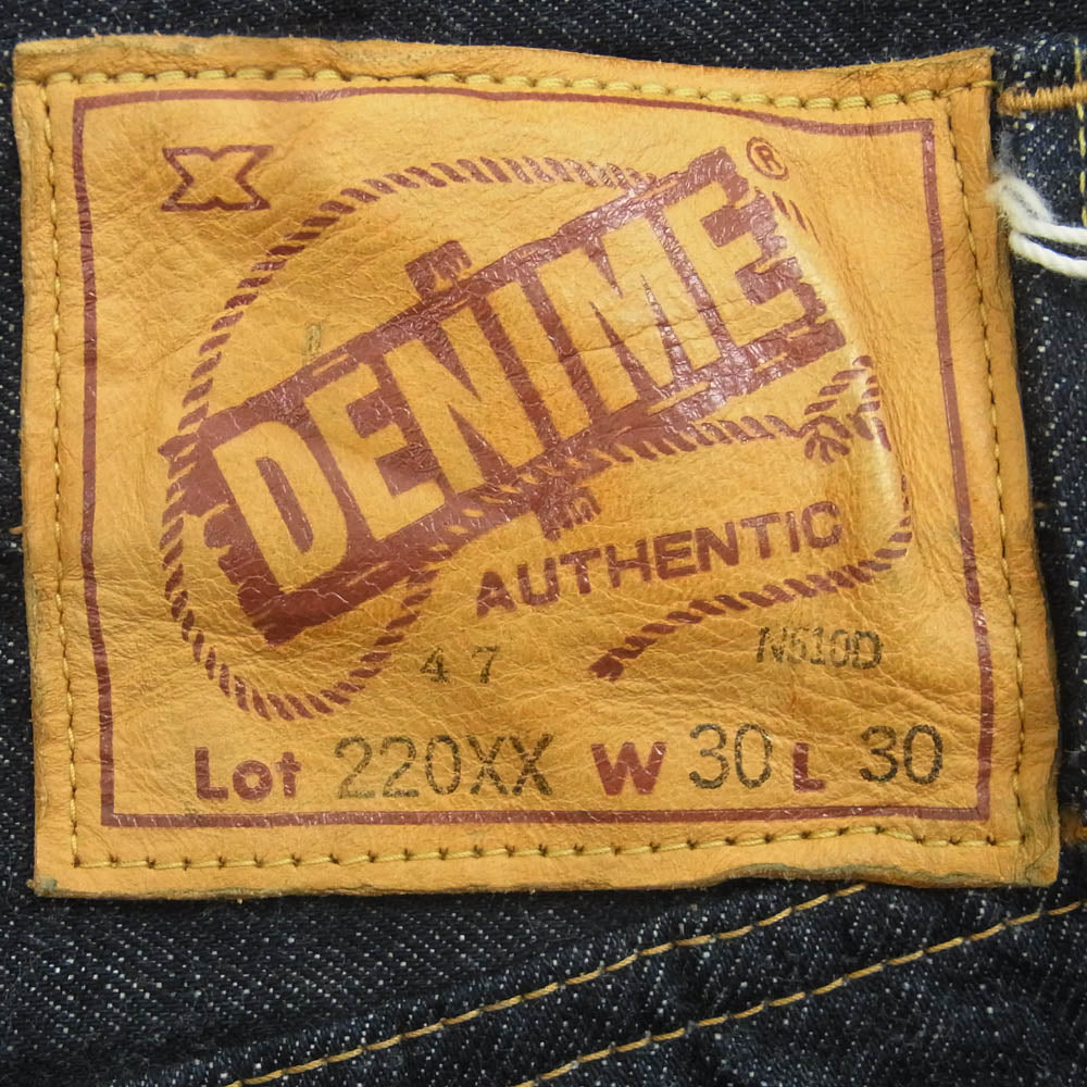 Denime ドゥニーム Lot 220XX 1947 MODEL XX SERIES デニム パンツ インディゴブルー系 W30 L30【新古品】【未使用】【中古】